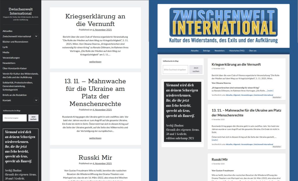 Von konstantinkaiser.at zu zwischenwelt.international